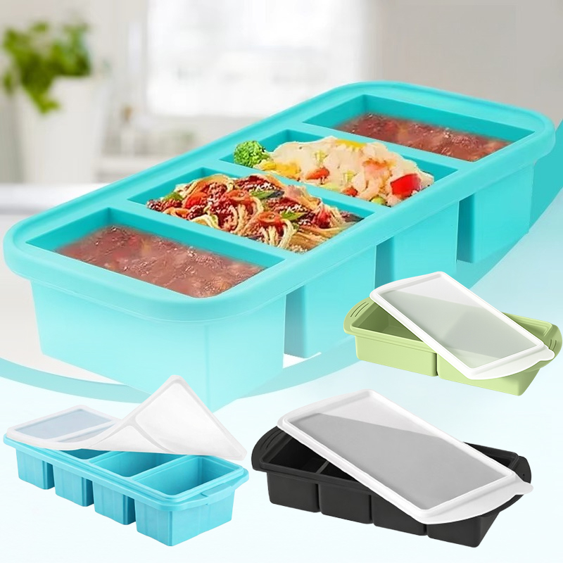 Kitchen Baking Tray Storage - Large Silicone Ice Cube Mold with