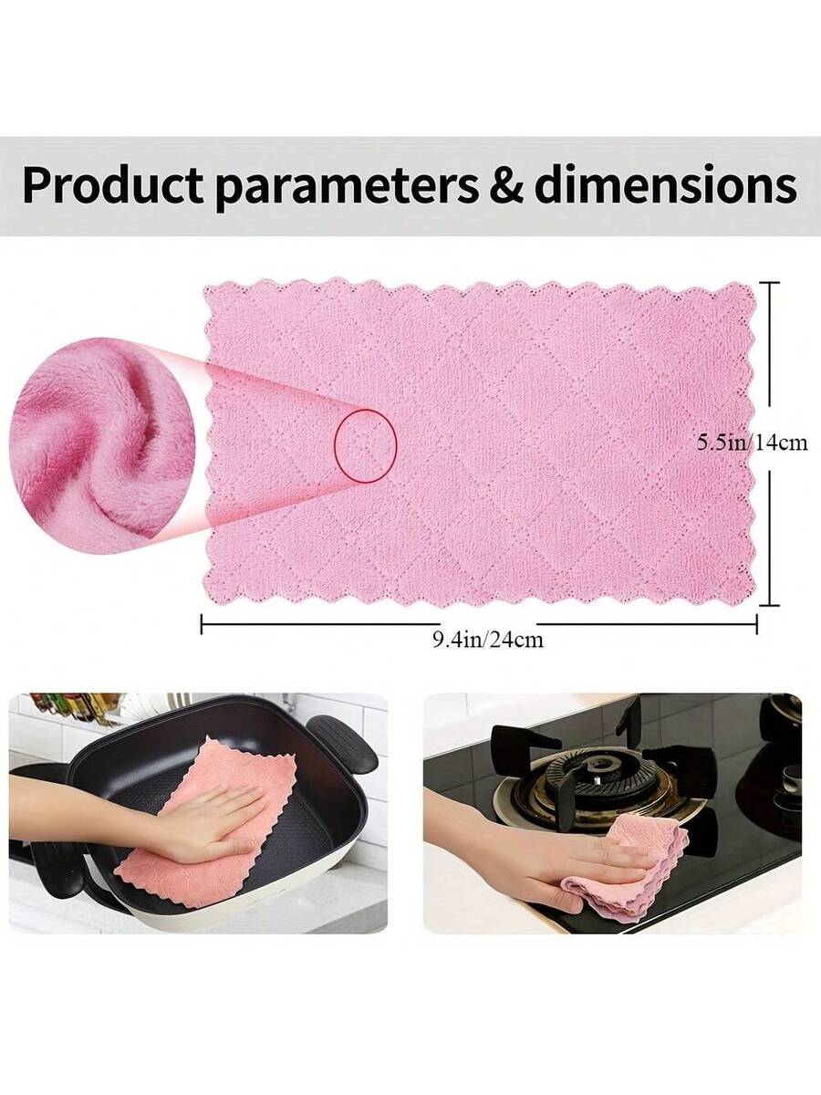 Kitchen Baking Supplies - 10pcs Kitchen Towels Set Dishcloths For
