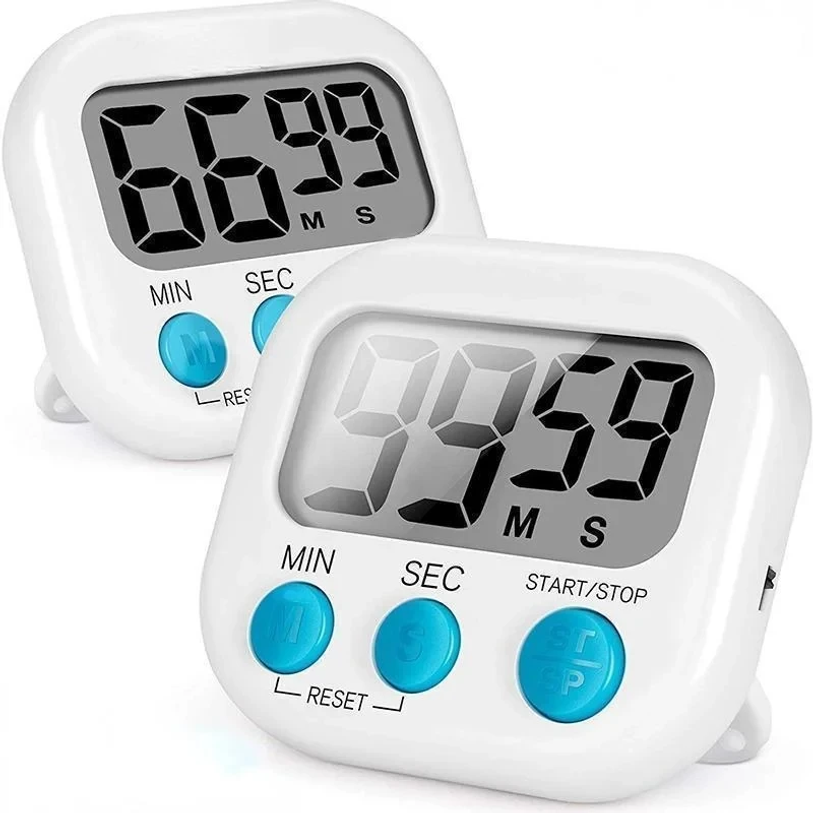 Kitchen Baking Timer - Kitchen Timer Magnetic LCD Digital Countdown