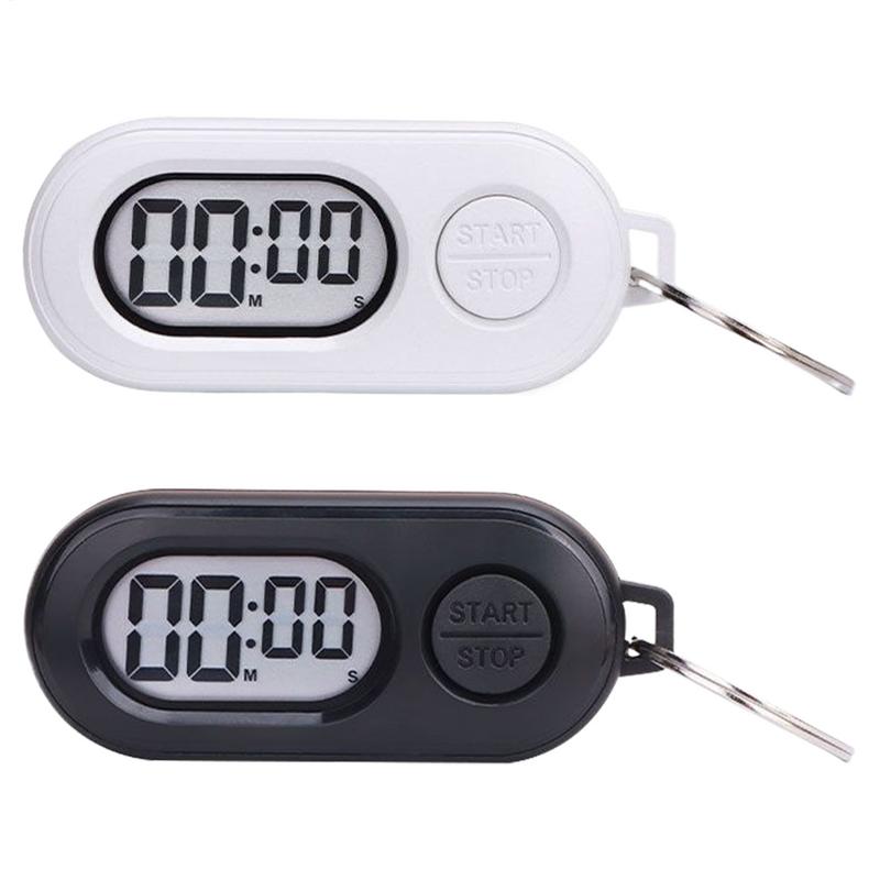 Kitchen Baking Timer - Portable Stop Timer Keychain for Sports