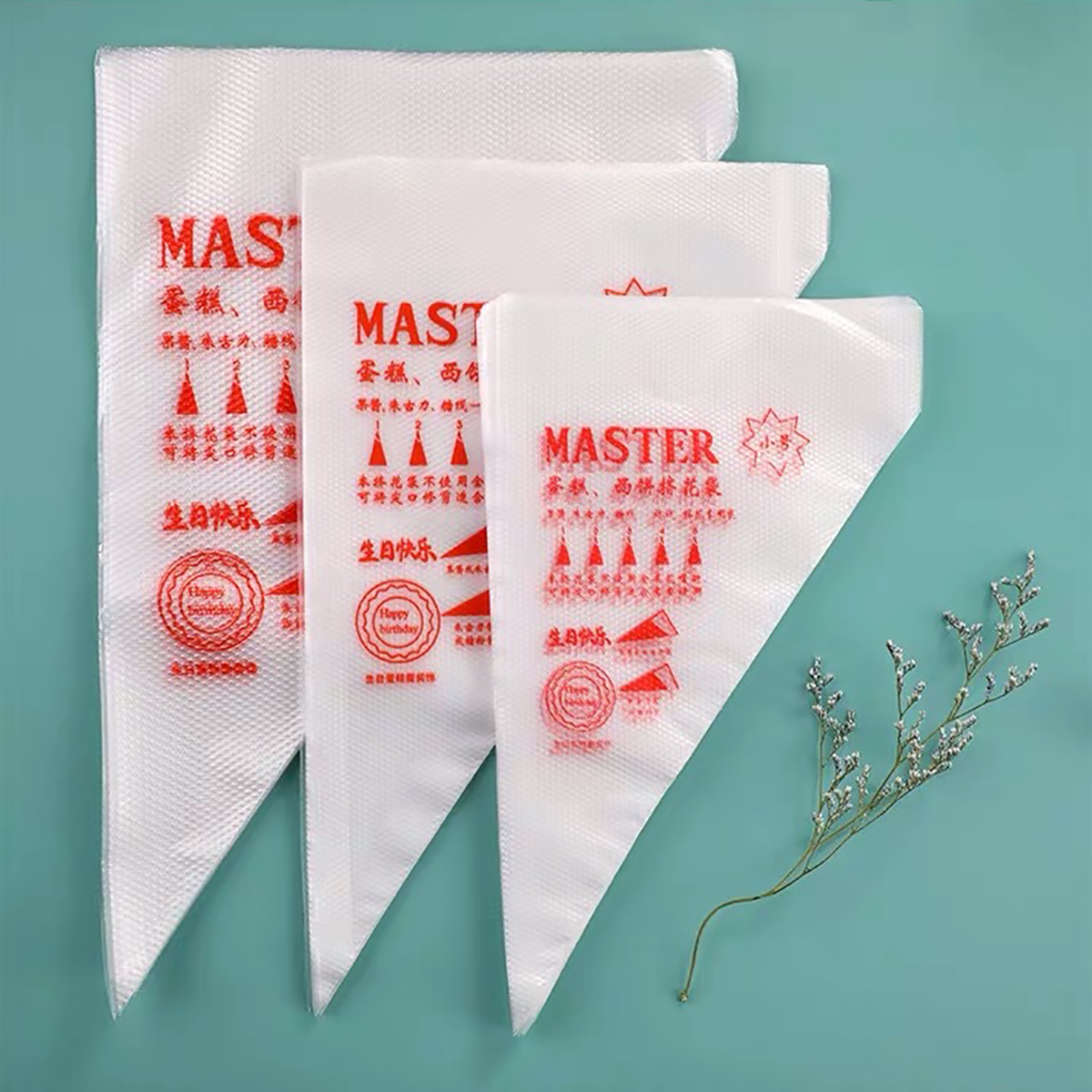 Piping Bag Disposable - 100 PCS Thick Disposable Pastry Bags