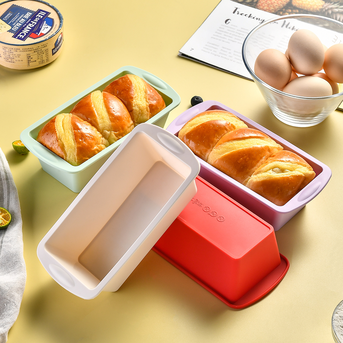 Kitchen Baking Ware - 1/4Pcs Household Rectangular Silicone Mold Candy