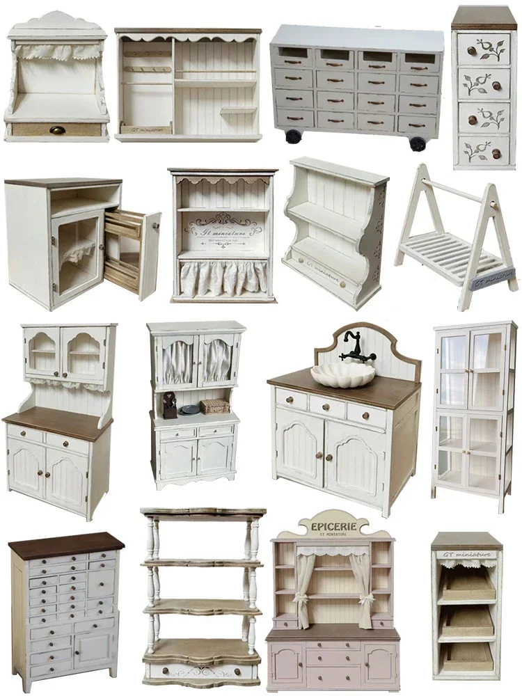 Kitchen Queen - Mini Kitchen Furniture Mini Cabinet Glass