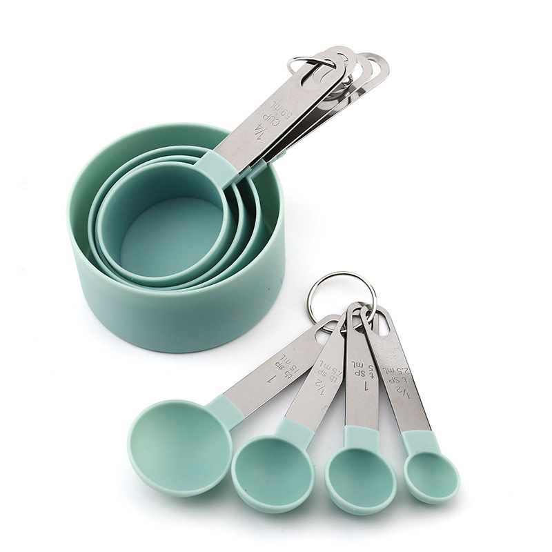 8PCS Measuring Cups Spoons Set - Kitchen Baking Ware ulasan dan harga