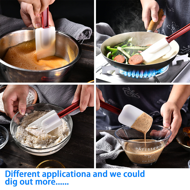 1/2Pcs Silicone Butter Scraper - Kitchen Baking Torch ulasan dan harga