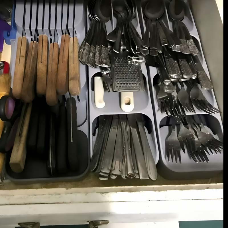 Practical Drawer Knife Storage - Kitchen Baking Tray Storage ulasan dan harga