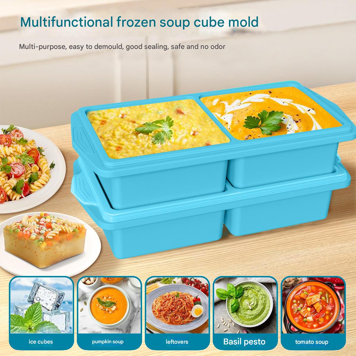 Large Silicone Ice Cube Mold w - Kitchen Baking Tray Storage ulasan dan harga