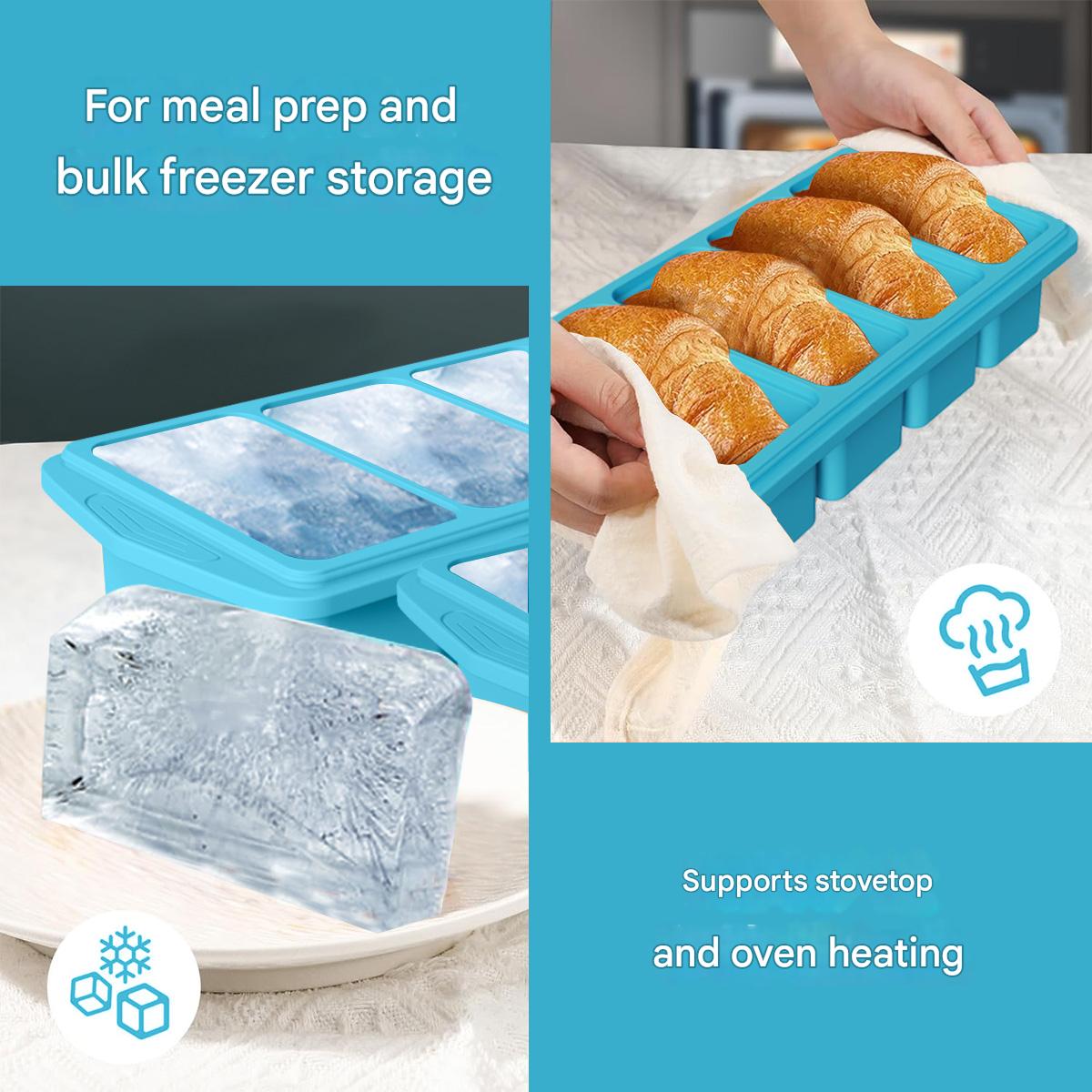 Large Silicone Ice Cube Mold w - Kitchen Baking Tray Storage ulasan dan harga