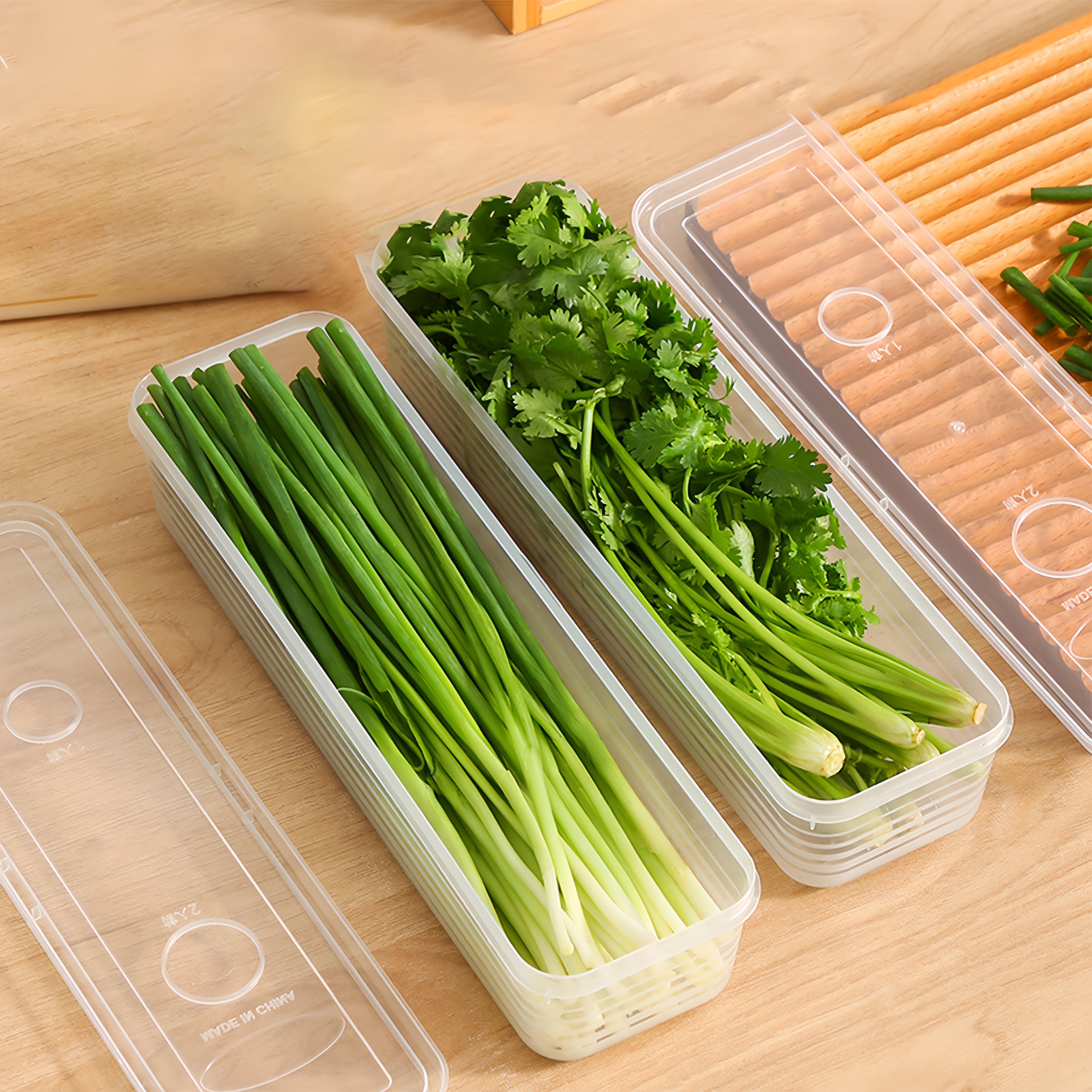 2/4/6pcs Food Vegetable Storag - Kitchen Baking Tray Storage ulasan dan harga
