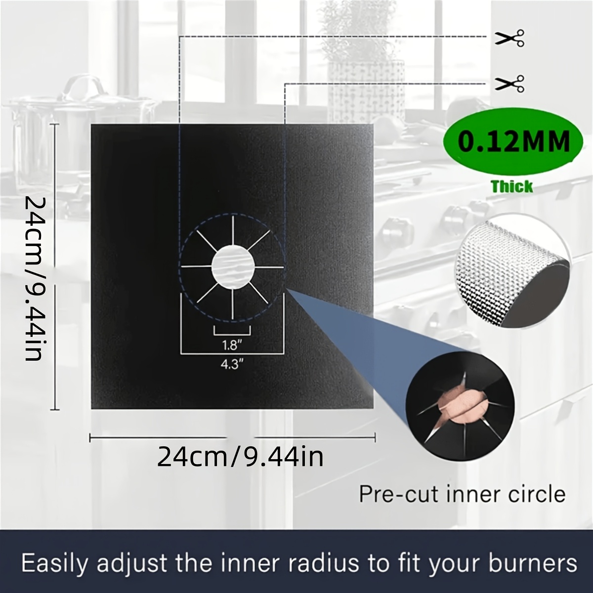 2PCS Teflon Gas Stove Cover, 0 - Kitchen Baking Supplies ulasan dan harga