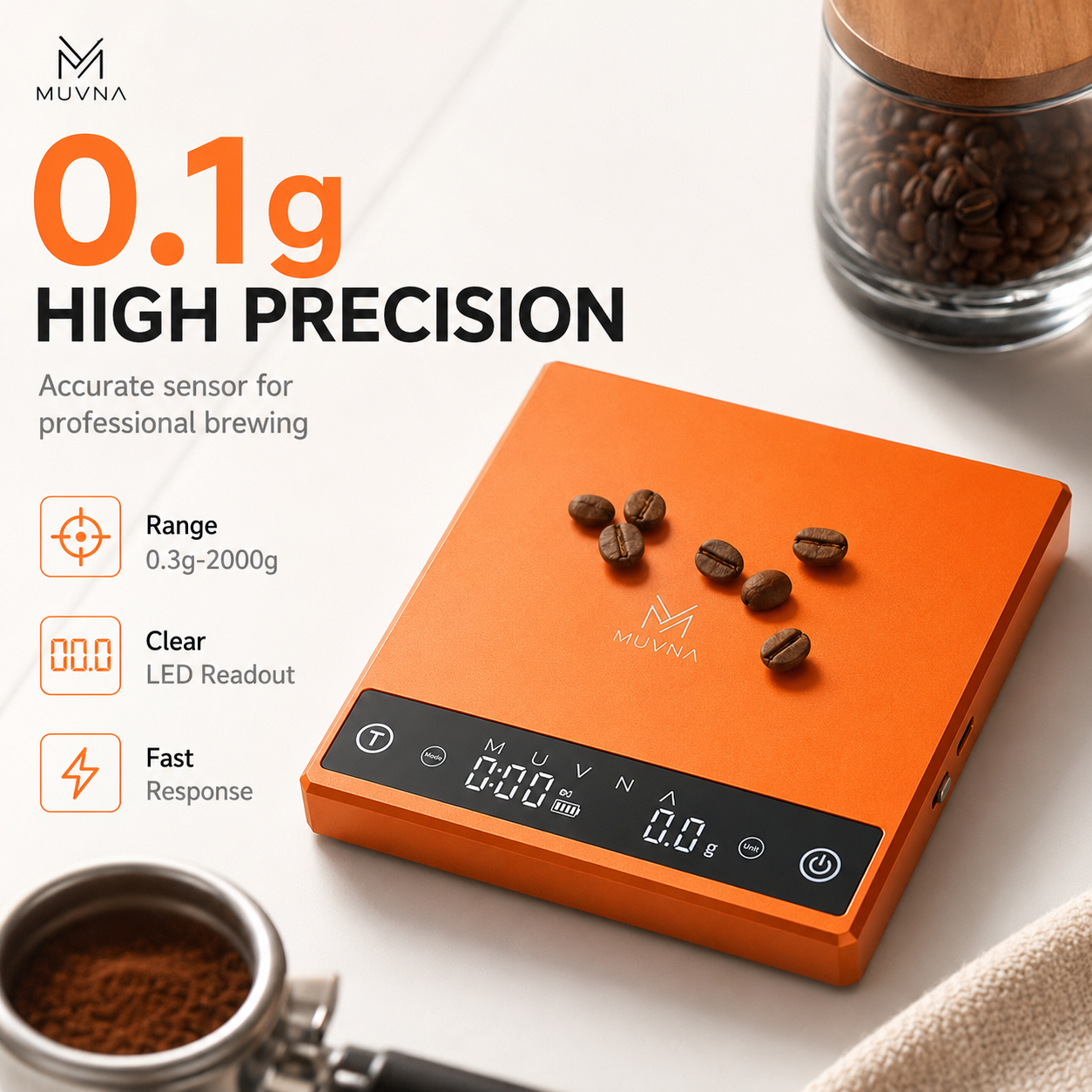 MUVNA Coffee Scale Espresso Sc - Kitchen Baking Timer ulasan dan harga