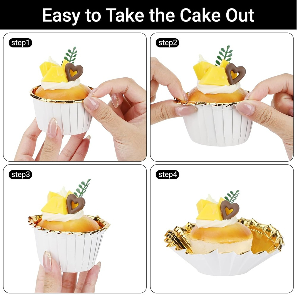 50 pcs Muffins Cup Paper Cupca - Kitchen Baking Supplies ulasan dan harga