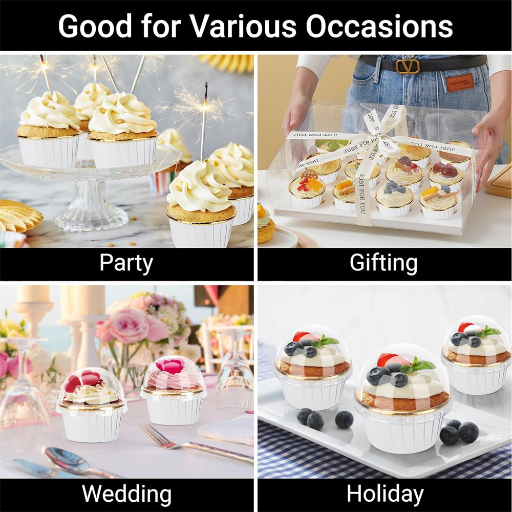 50 pcs Muffins Cup Paper Cupca - Kitchen Baking Supplies ulasan dan harga