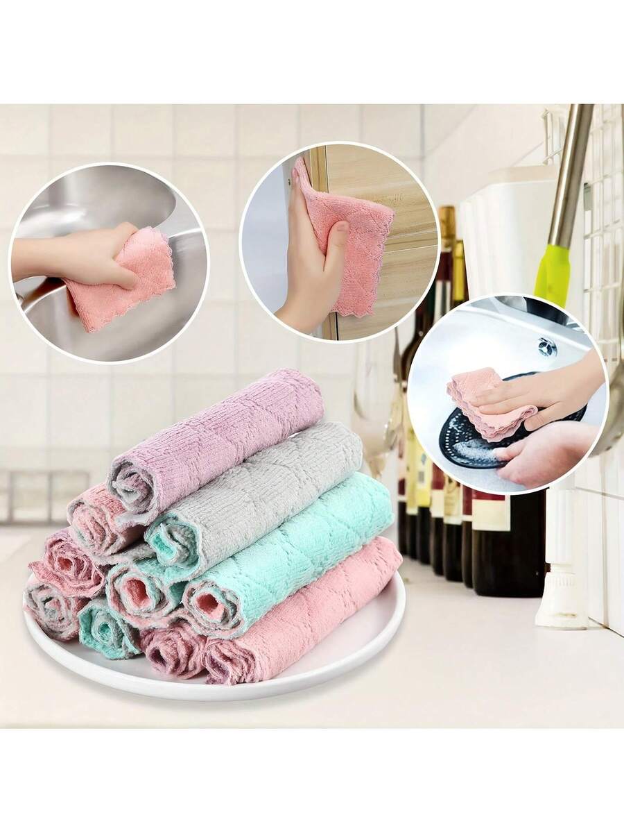 10pcs Kitchen Towels Set Dishc - Kitchen Baking Supplies ulasan dan harga