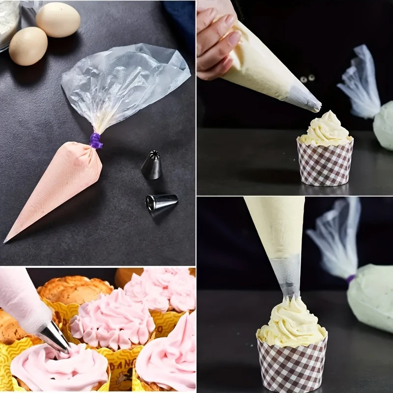 100PCS Disposable Pastry Bags, - Piping Bag Disposable ulasan dan harga