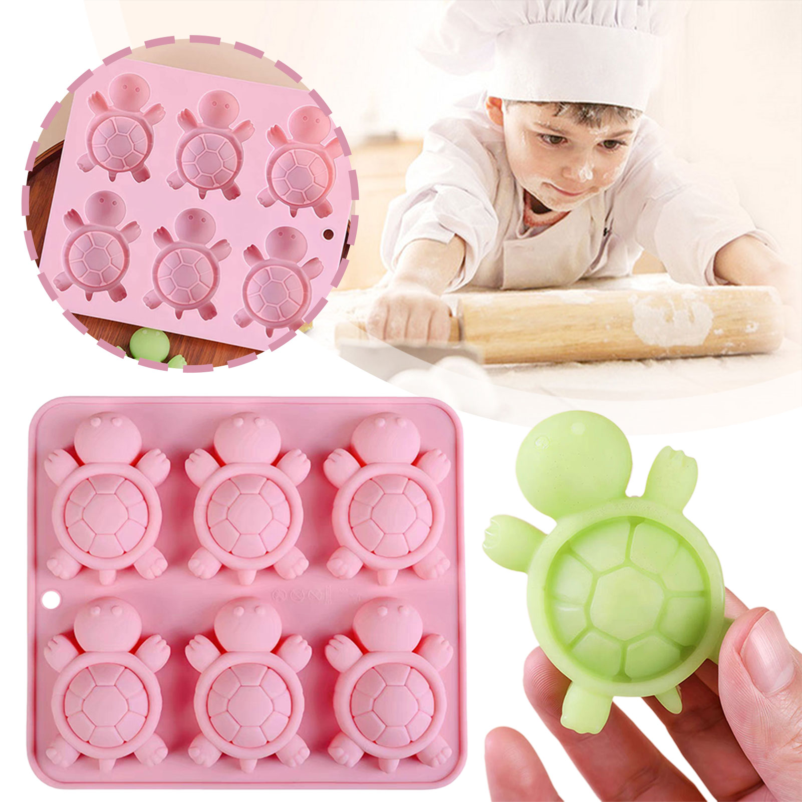 Turtles Ice Tray 3D Tortoises  - Kitchen Baking Supplies ulasan dan harga