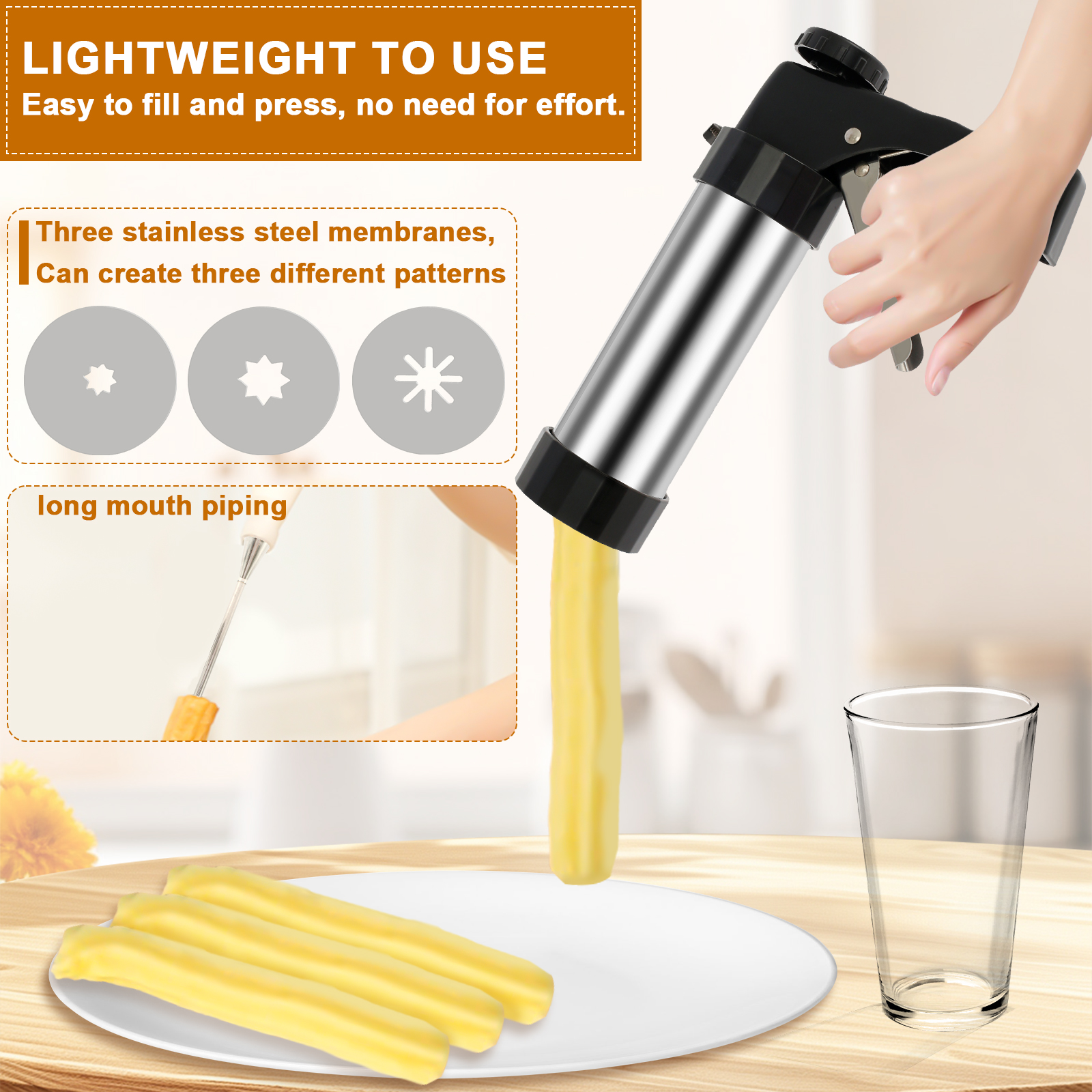Churrera Churro Maker Machine  - Kitchen Baking Machine ulasan dan harga