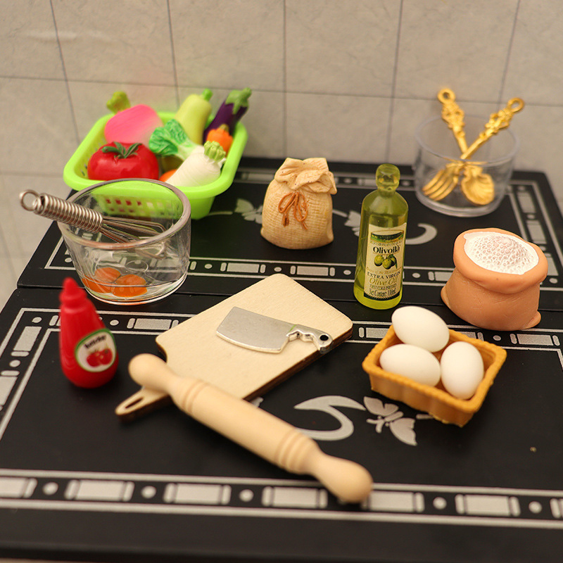 1/12 Dollhouse Miniature Kitch - Kitchen Baking Supplies ulasan dan harga