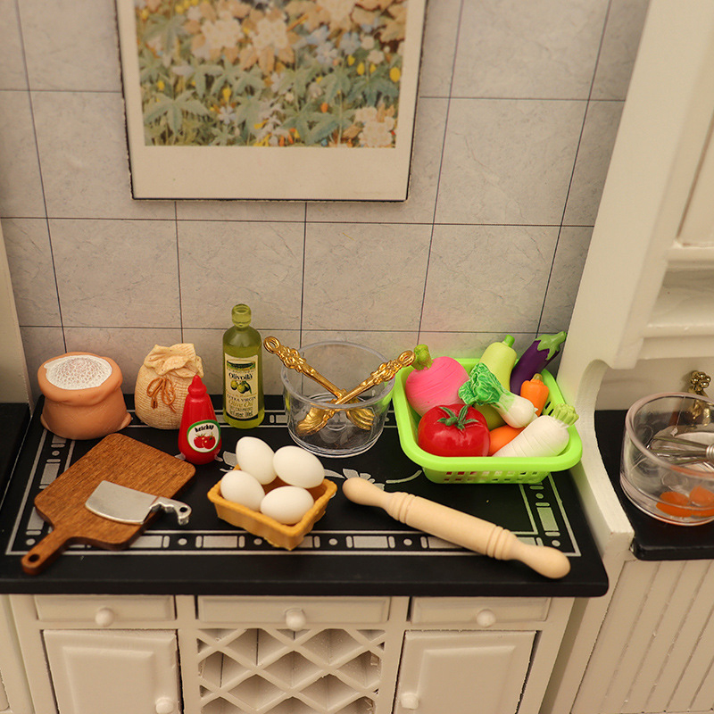 1/12 Dollhouse Miniature Kitch - Kitchen Baking Supplies ulasan dan harga