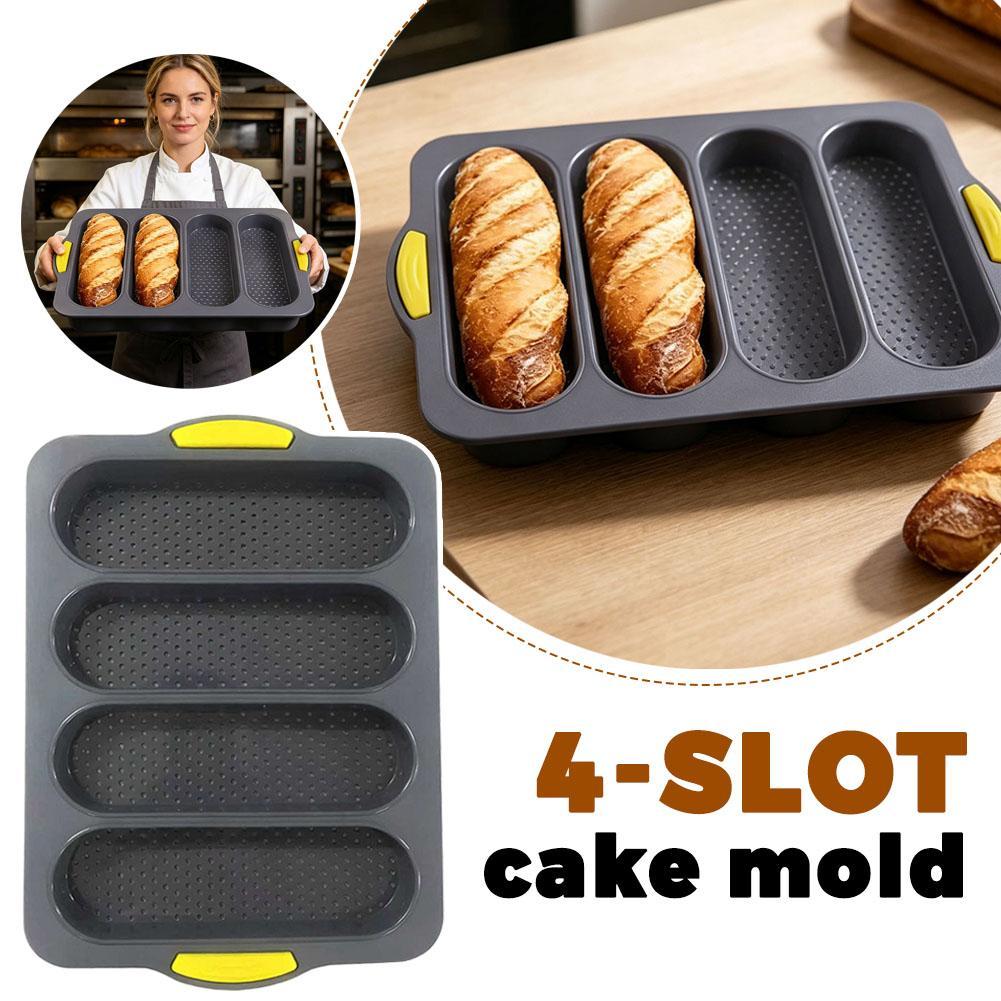 4-cavity Silicone Bread Loaf P - Kitchen Baking Ware ulasan dan harga