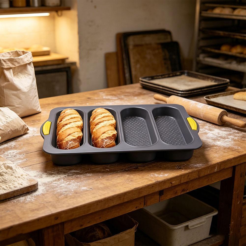 4-cavity Silicone Bread Loaf P - Kitchen Baking Ware ulasan dan harga