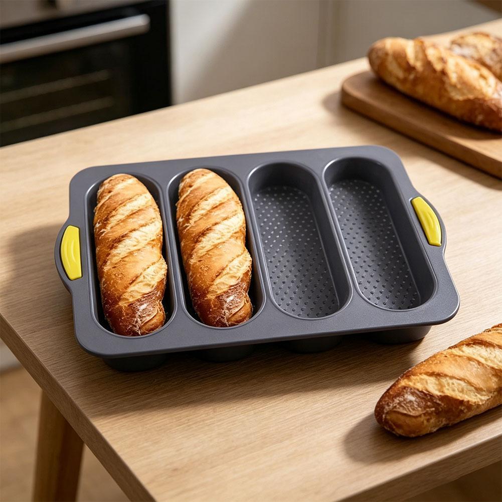4-cavity Silicone Bread Loaf P - Kitchen Baking Ware ulasan dan harga