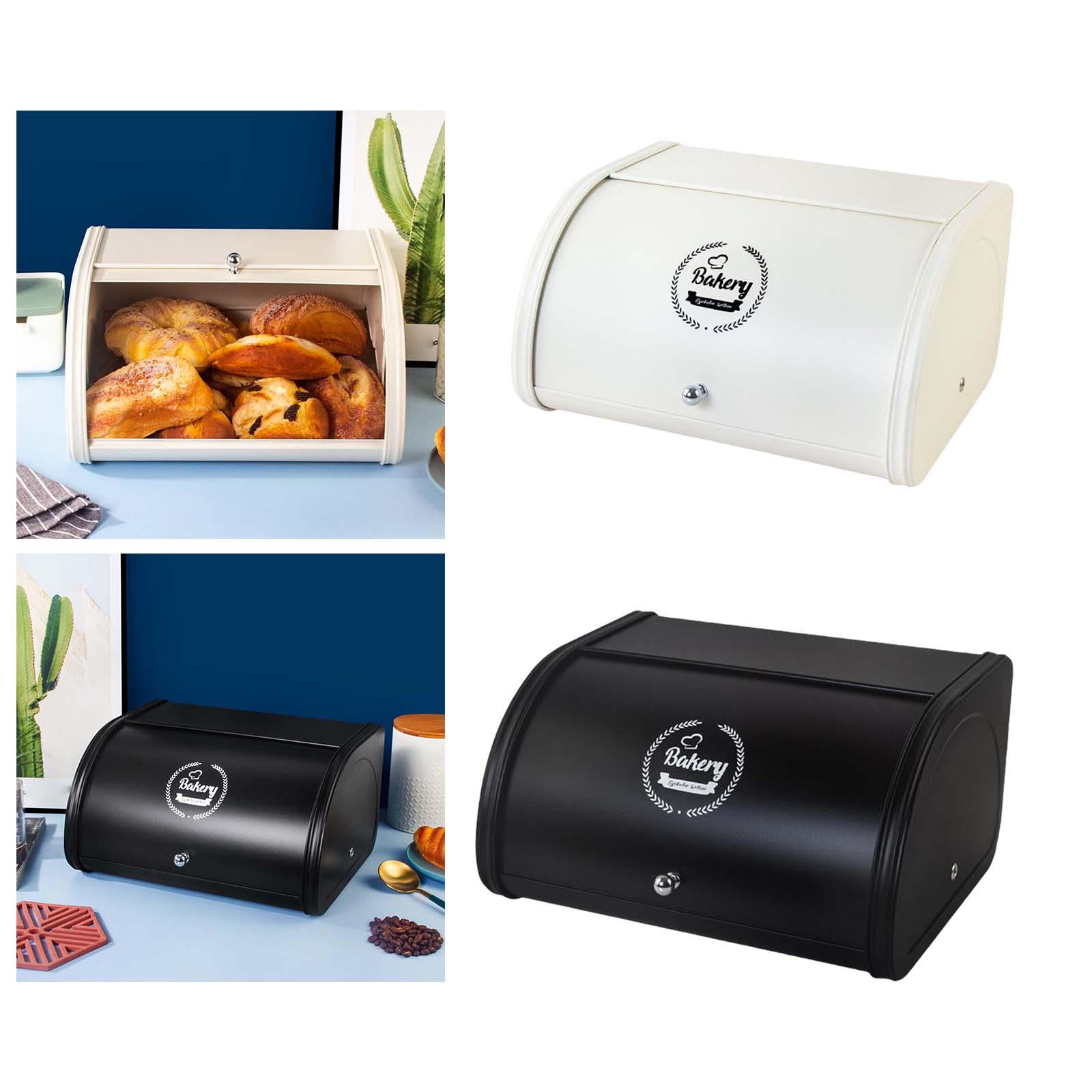 Metal Bread Box Bin Organizati - Kitchen Baking Counter ulasan dan harga