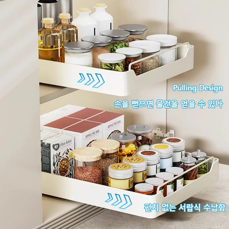 Pull-out Kitchen Storage Rack  - Kitchen Baking Tray Storage ulasan dan harga
