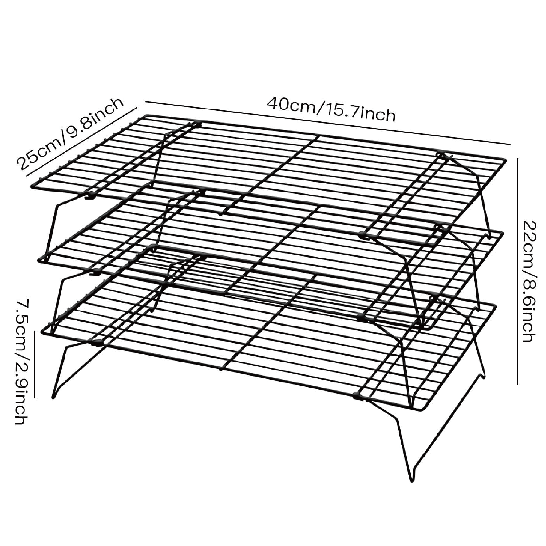 3-Tier Cooling Racks, Stackabl - Kitchen Baking Supplies ulasan dan harga