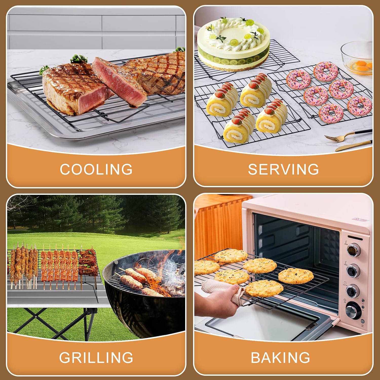 3-Tier Cooling Racks, Stackabl - Kitchen Baking Supplies ulasan dan harga