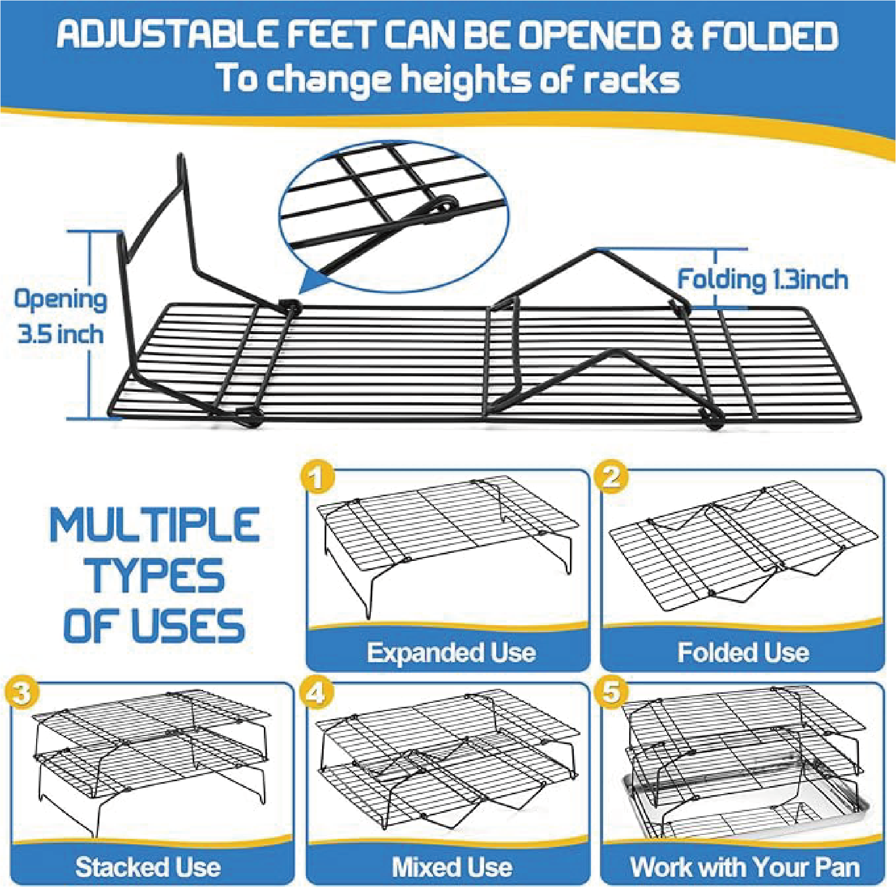 3-Tier Cooling Racks, Stackabl - Kitchen Baking Supplies ulasan dan harga
