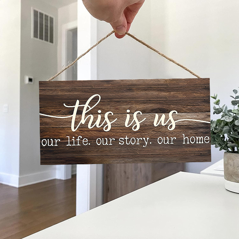 Rustic This is us Wall Hanging - Kitchen Queen ulasan dan harga