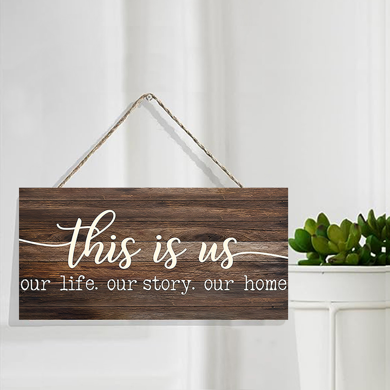 Rustic This is us Wall Hanging - Kitchen Queen ulasan dan harga