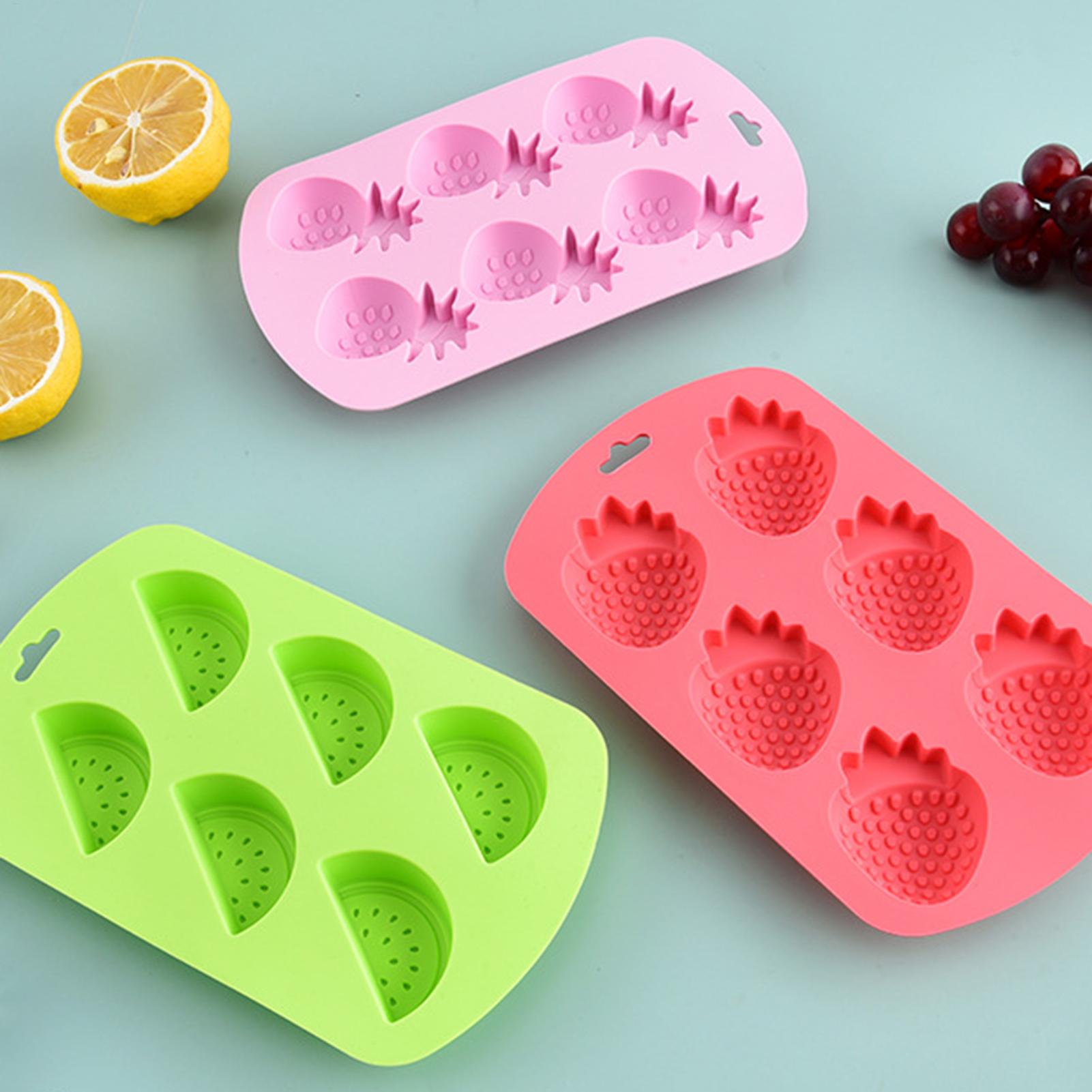 6 Cavity Fruit Shaped Silicone - Kitchen Baking Supplies ulasan dan harga