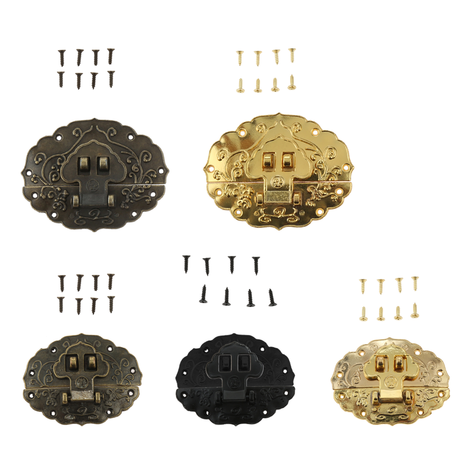 1PC Oval Box Latch Clasp Antiq - Kitchen Queen ulasan dan harga
