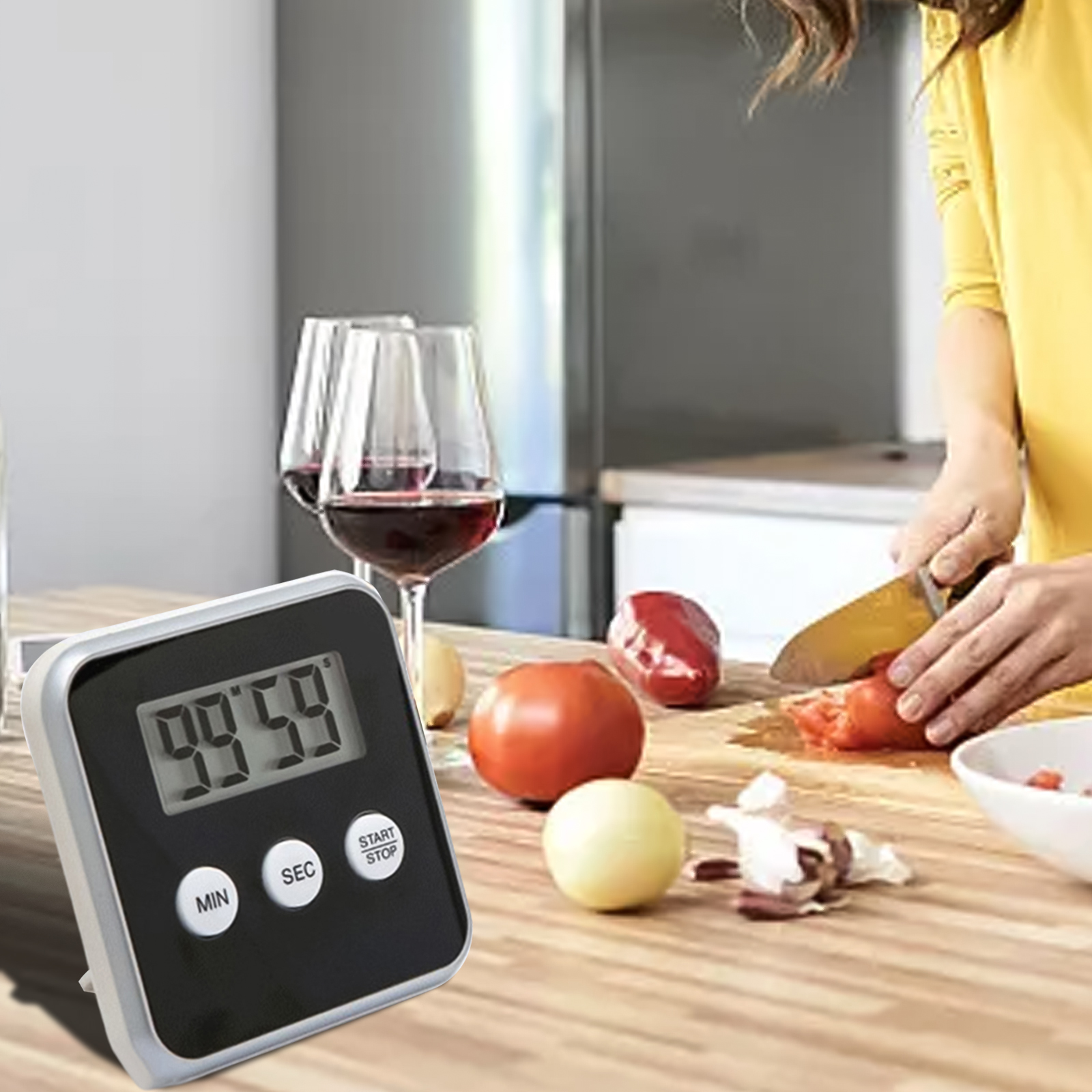 Electronic Kitchen Timer LCD D - Kitchen Baking Timer ulasan dan harga
