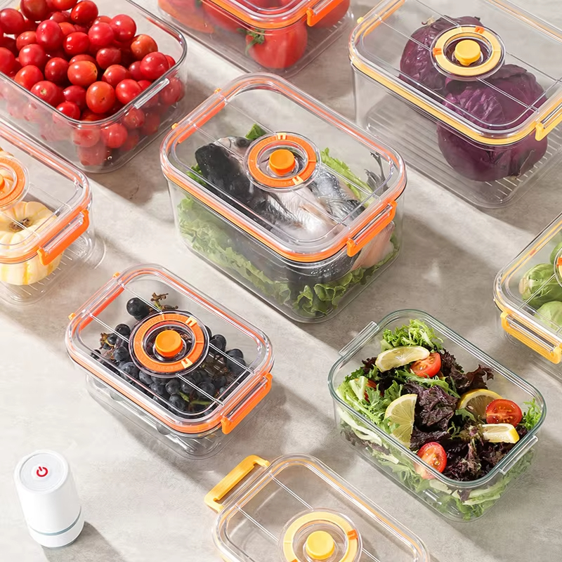 Vacuum Fresh-keeping Box Refri - Kitchen Baking Tray Storage ulasan dan harga