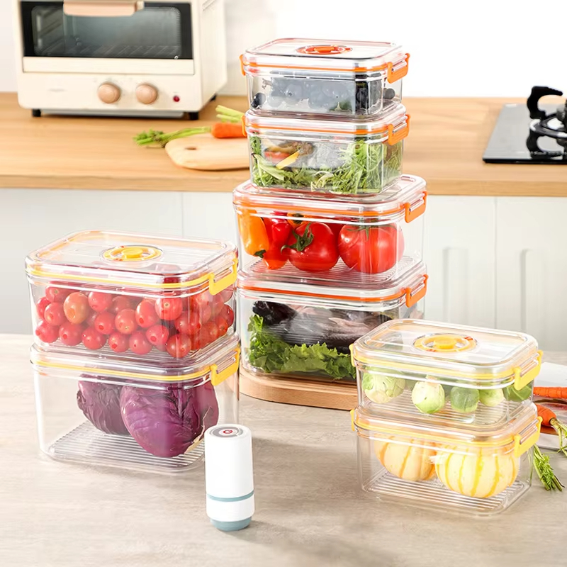 Vacuum Fresh-keeping Box Refri - Kitchen Baking Tray Storage ulasan dan harga