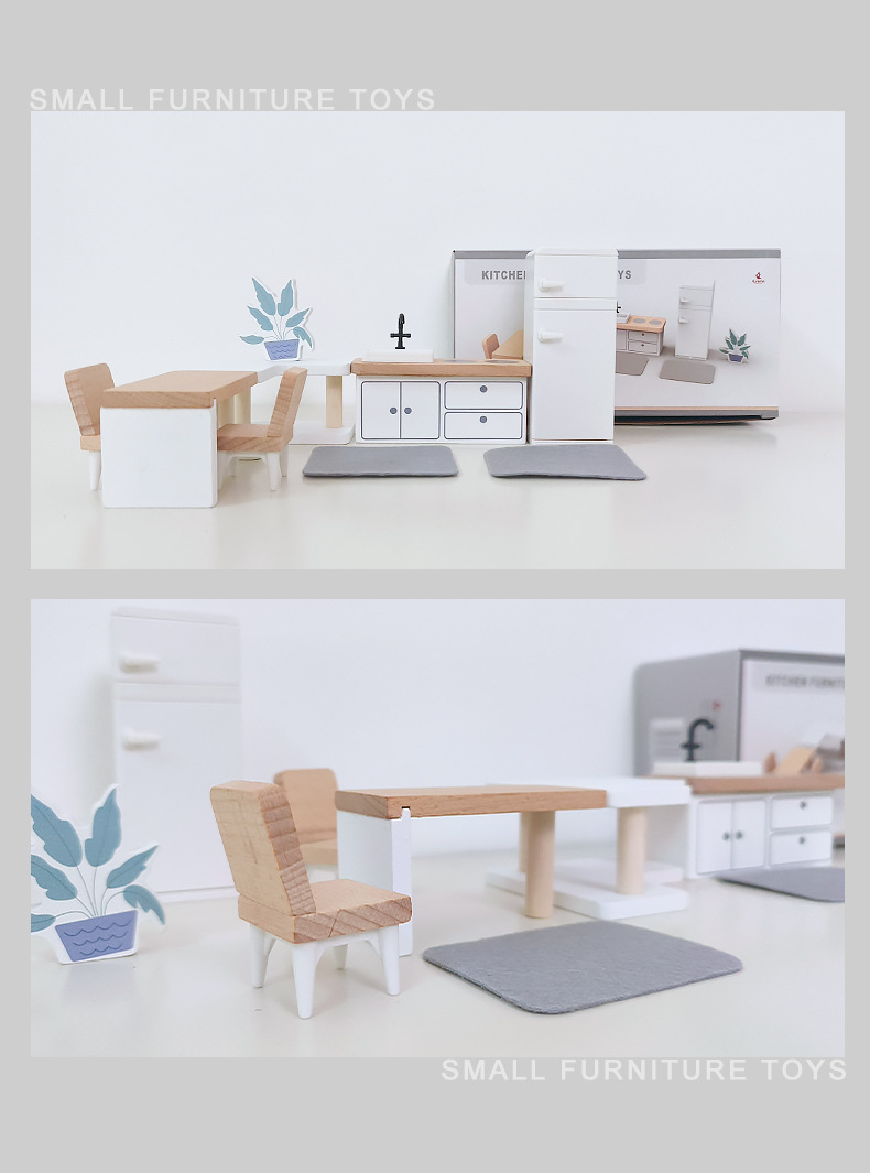 Modern dollhouse furniture kit - Kitchen Queen ulasan dan harga