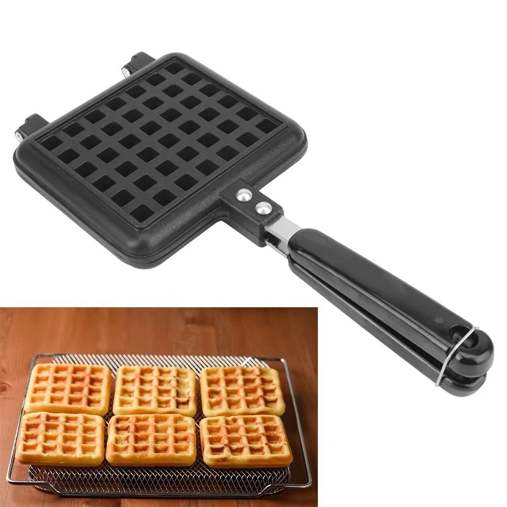 Long Handle Waffle Baking Mold - Kitchen Baking Machine ulasan dan harga