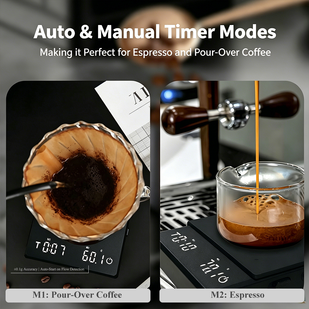 Mini Digital Coffee Scale with - Kitchen Baking Timer ulasan dan harga