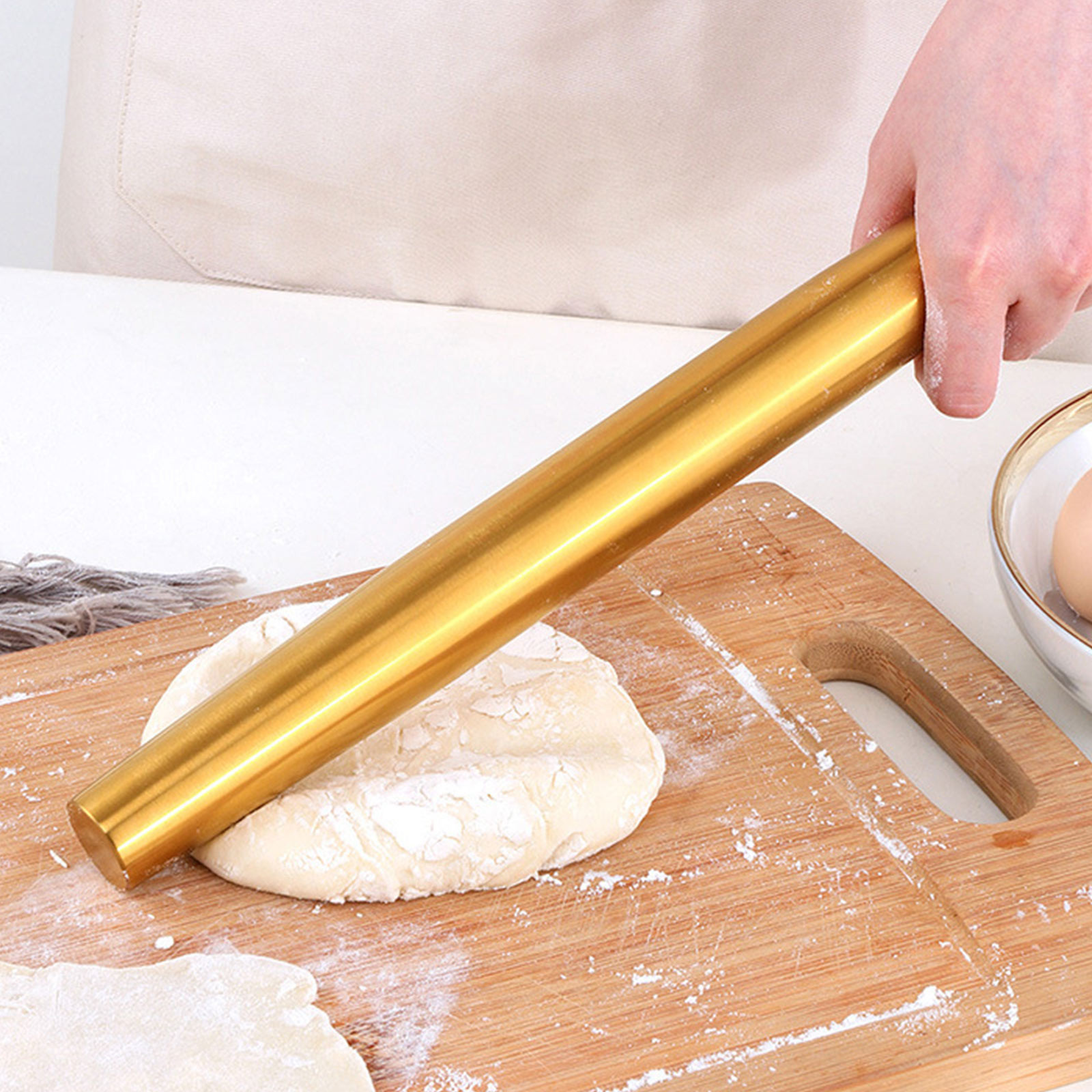 Gold Rolling Pin Baking Tool C - Kitchen Baking Ware ulasan dan harga
