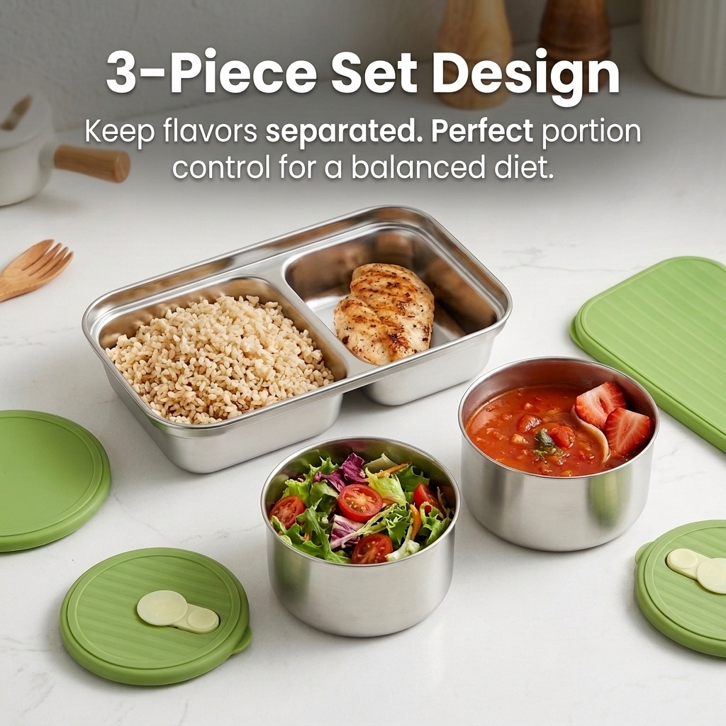 Microwave Safe 304 Stainless S - Kitchen Baking Tray Storage ulasan dan harga