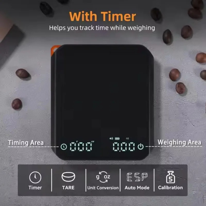 KitchenMini Coffee Scale with  - Kitchen Baking Timer ulasan dan harga