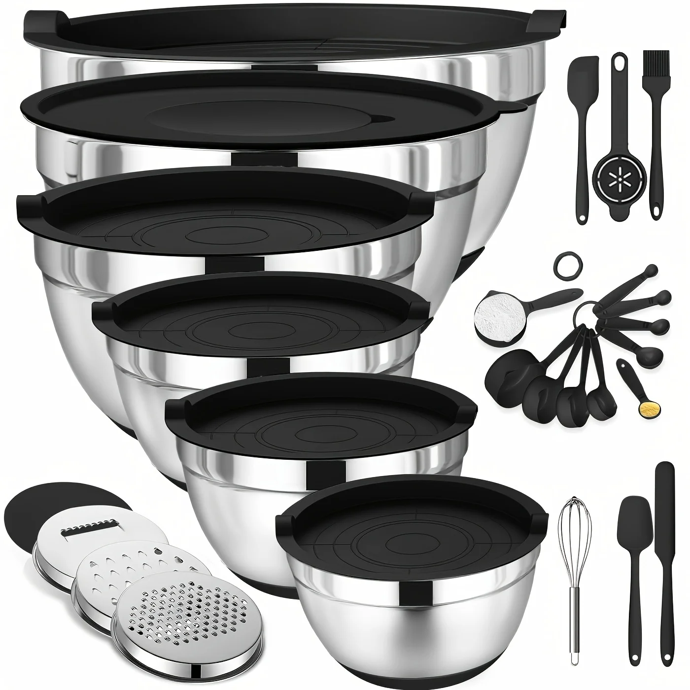 Set of Mixing Bowls Made of St - Kitchen Baking Supplies ulasan dan harga
