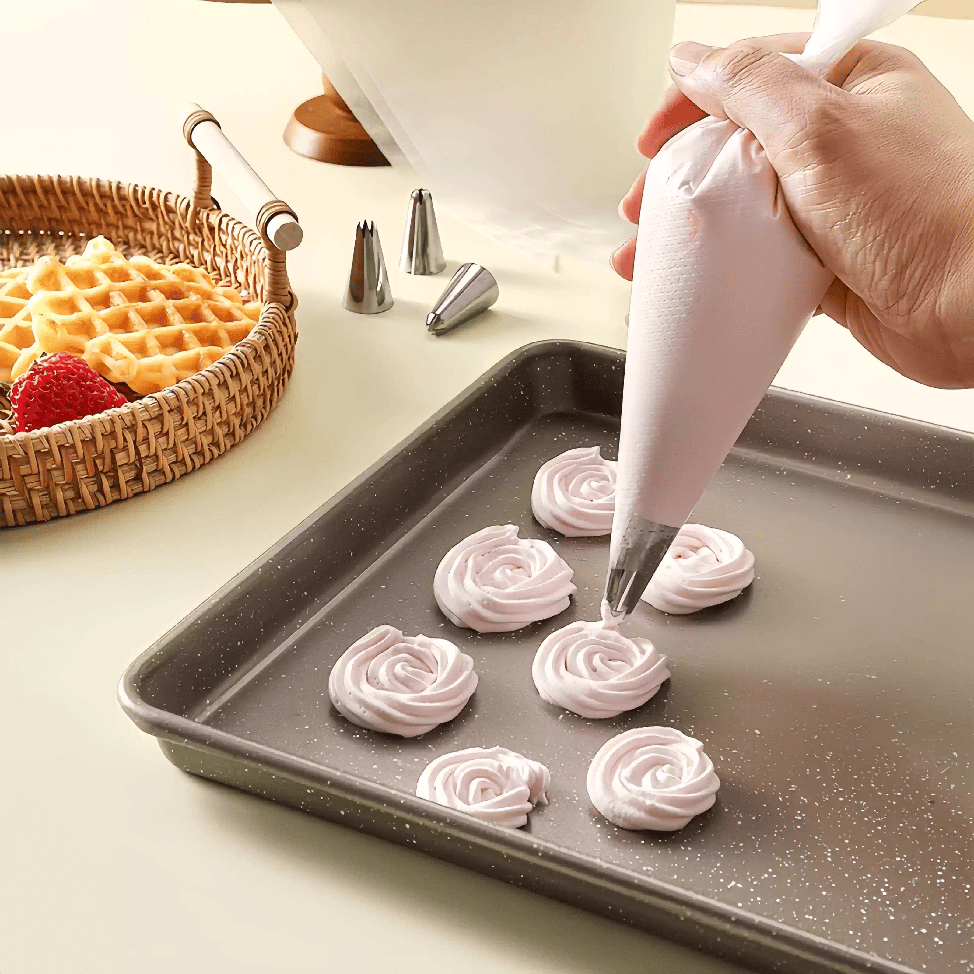 100 Pcs Bulk Piping Bags, Thic - Piping Bag Disposable ulasan dan harga