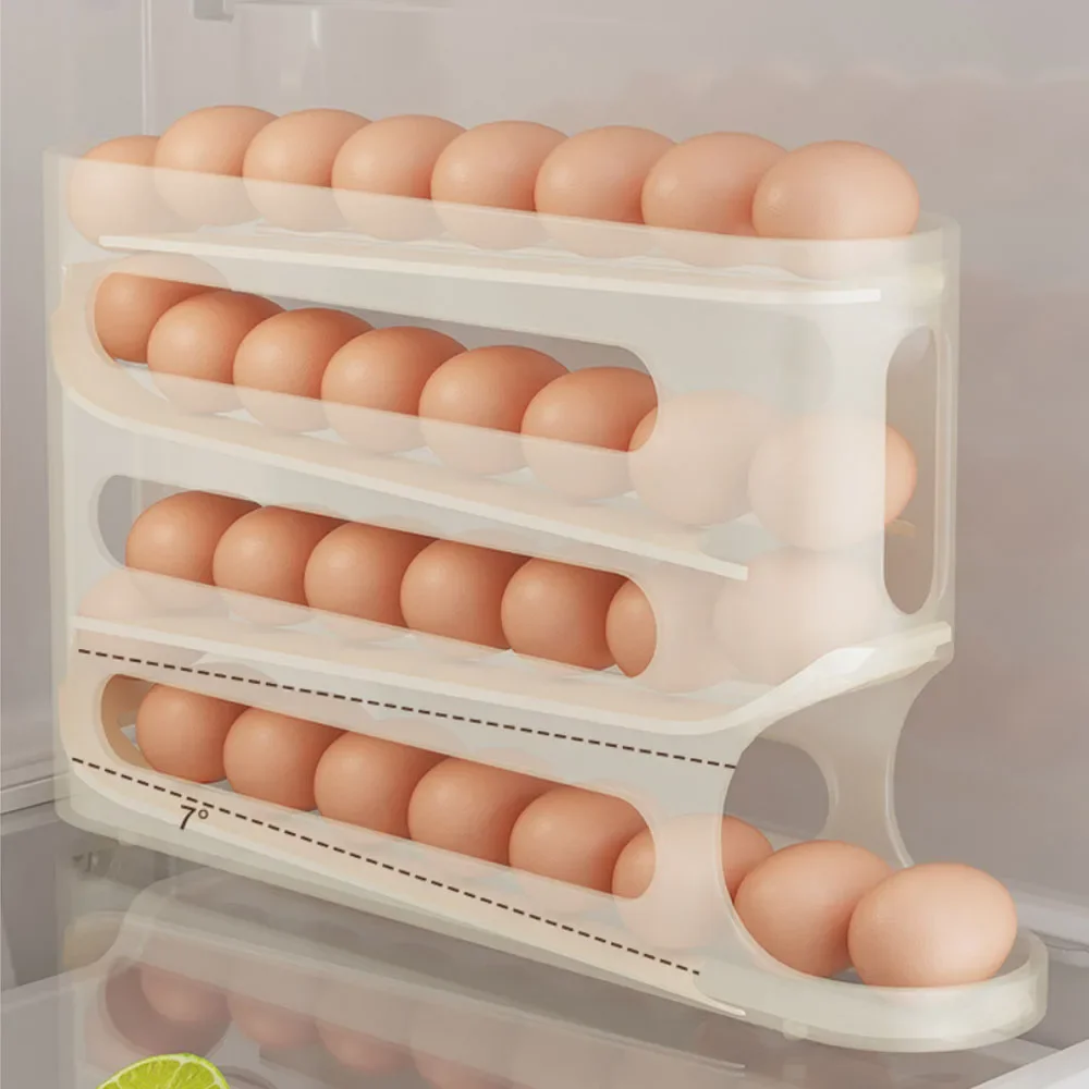 4 Layers Automatic Rolling Egg - Kitchen Baking Tray Storage ulasan dan harga