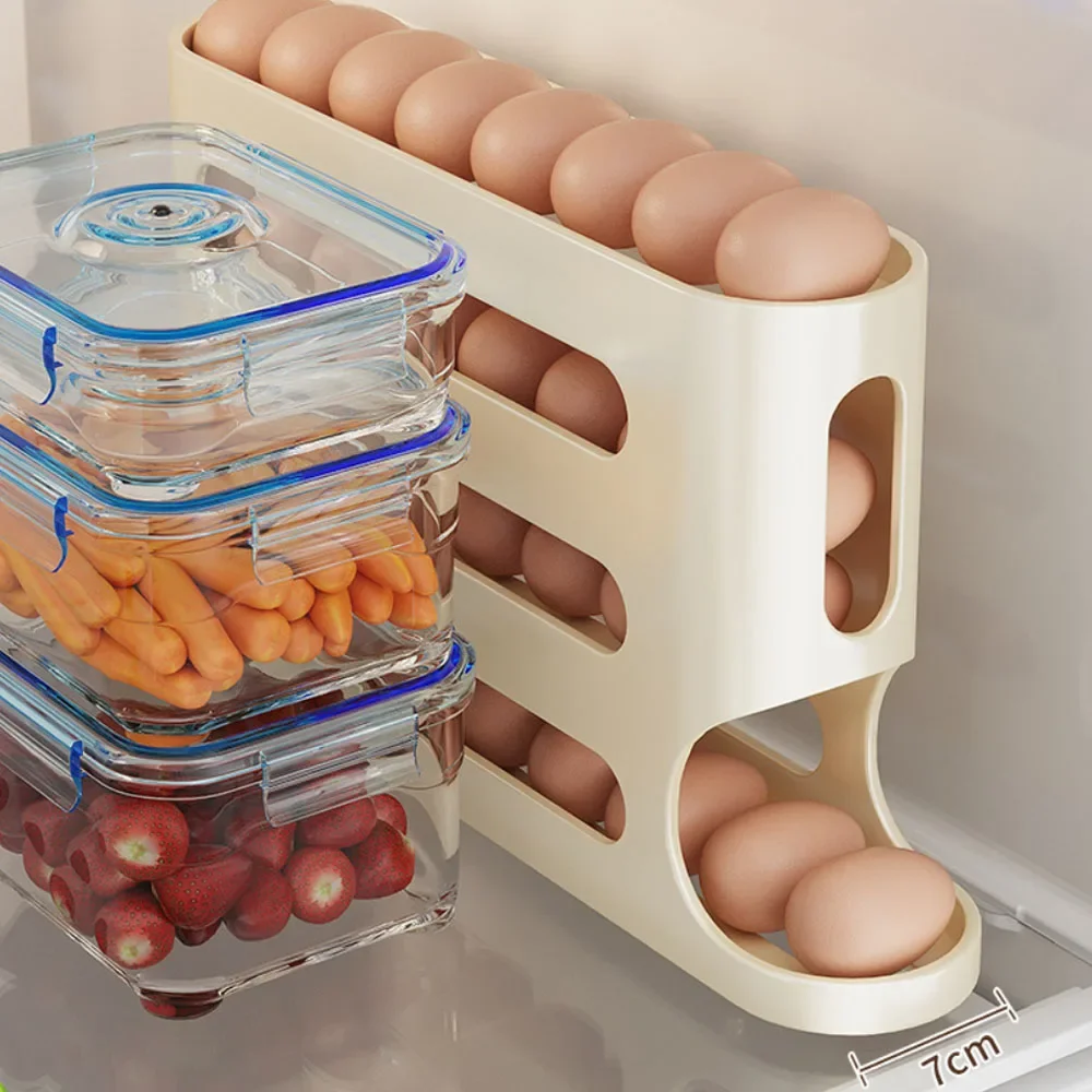 4 Layers Automatic Rolling Egg - Kitchen Baking Tray Storage ulasan dan harga