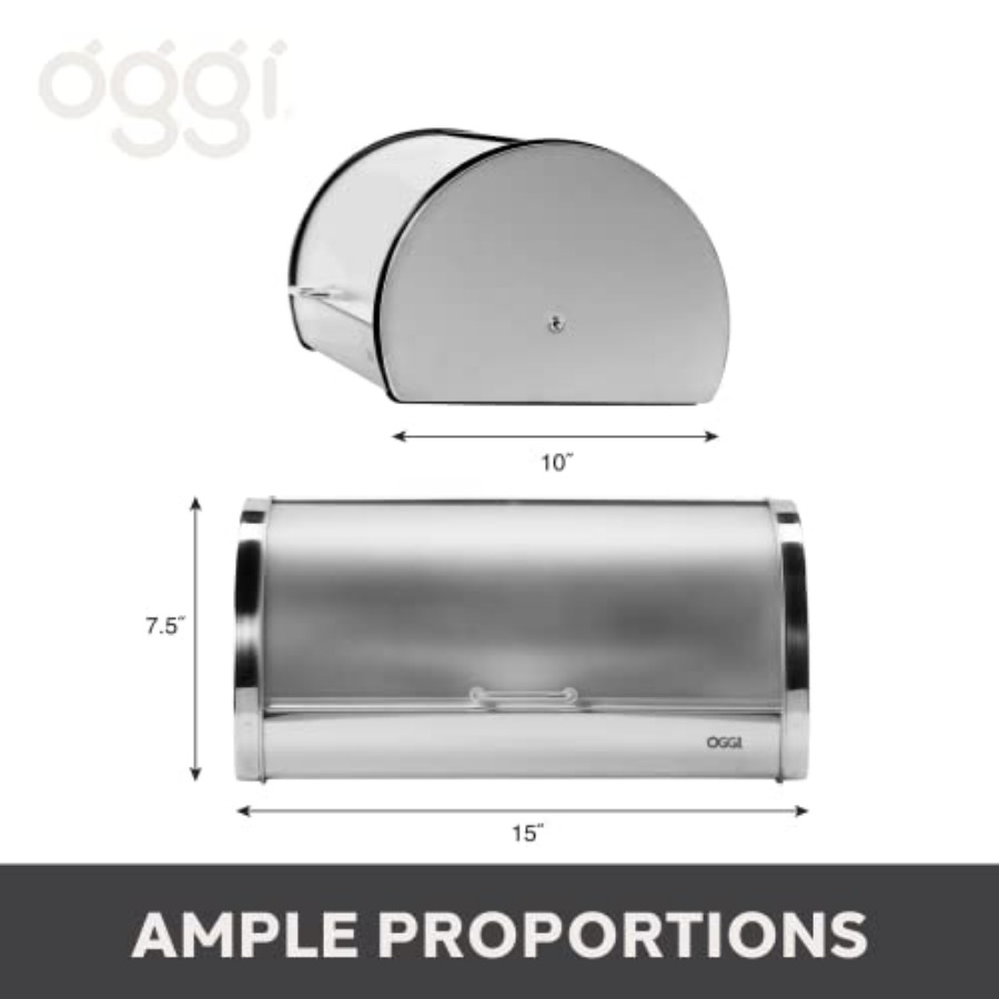 Steel Bread Box for Kitchen Co - Kitchen Baking Counter ulasan dan harga