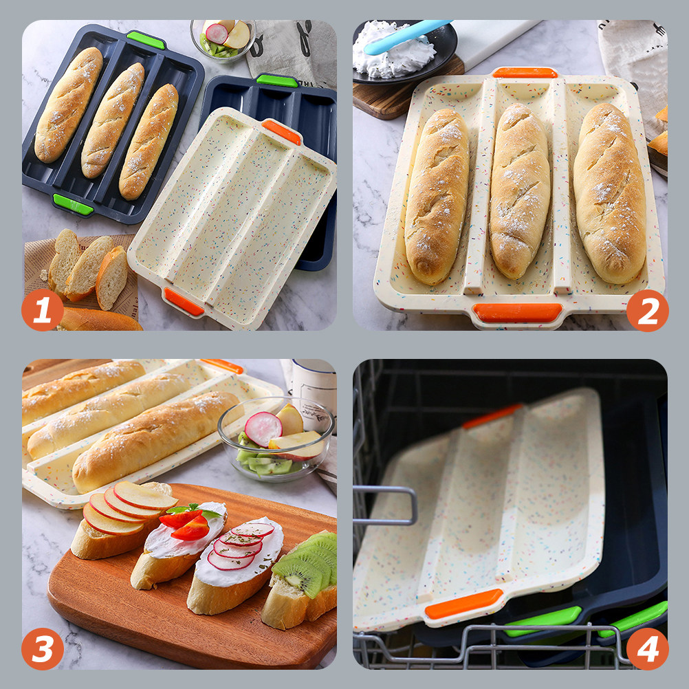 Silicone French Bread Mold 3 S - Baking Kitchen At Home ulasan dan harga